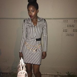 Haute Houndstooth Dress